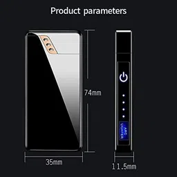 WRADER Dual Arc with Touch Button Flameless Lighter USB Rechargeable Lighter Windproof Portable Lighter No Butane Ideal Cigarette Lighter Rechargeable Lighter Cigarette Lighter image 3