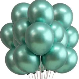 party breeze Solid chrome GREEN extra shine balloons Birthday Anniversery party decorations Balloon image 5