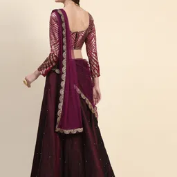 fabcartz Embellished, Self Design Semi Stitched Lehenga Choli image 2