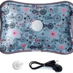 velora Electric Hot Water Bag with Auto power Cut-off for Pain Relief Warm Bag Electrical 1 L Hot Water Bag-picture-16