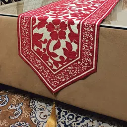 saksham enterprises Red 186 cm Table Runner image 3