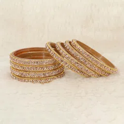 NMII Set Of 8 Zircon Gemstone-studded & Beaded Bangles image 2
