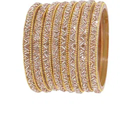 NMII Set Of 8 Zircon Gemstone-studded & Beaded Bangles image 4