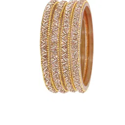 NMII Set Of 8 Zircon Gemstone-studded & Beaded Bangles image 5