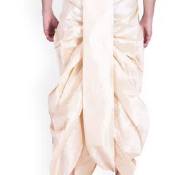 ROYAL KURTA Men Mid-Rise Woven Dhotis image 4