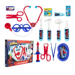 ITOYS Kids White & Red Marvel Spiderman Printed Plastic Little Doctor Set-picture-35