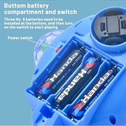 MUREN Non-Allergic Gear Helicopter Bump and Go Action Toy image 2