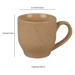 CDI Green & Blue 6 Pieces Textured Ceramic Glossy Mugs 150ml Each image 3