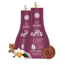 Nat Habit Set Of 2 Chandan Nagakesar Fresh Ksheer Lepa for Radiance & Glow - 40g each-picture-34