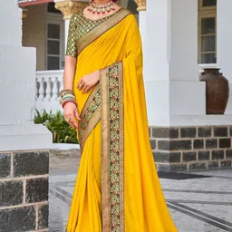 anouk rustic Anouk Woven Design Border Embellished Saree-picture-46