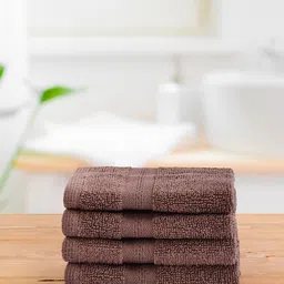 Layers Brown Set of 4 Pure Cotton 400GSM Face Towels-image-74