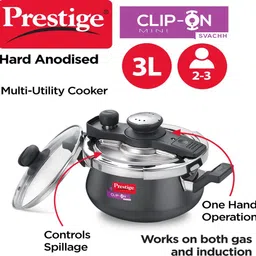 prestige Svachh Clip on Mini Handi 3 L Induction Bottom Pressure Cooker image 2