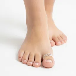 jottajoy BOLD PLAIN TOERING HAND CRAFTED GERMANSILVERS Brass Toe Anklet image 3