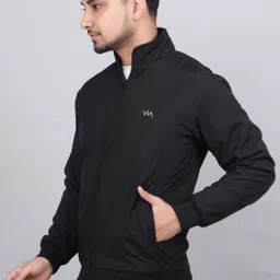 revlup Men Solid Quilted Jacket image 3