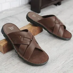 Carlton London Leather Open Toe Comfort Sandals-picture-16