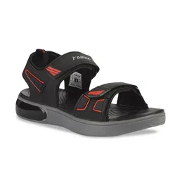 ABROS Men Black & Red Solid Sports Sandals image 4