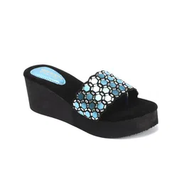 madam glorious Embellished Flatform Heels image 2