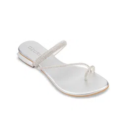 Ozuri Embellished One Toe Block Heels image 4