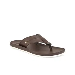 Roadster Men Brown Textured T-Straps Comfort Sandals image 4