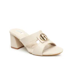 ELLE Open Toe Block Heels image 2