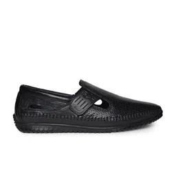 Buckaroo Men Textured Leather Shoe-Style Sandals image 5