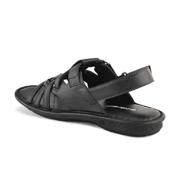 pelle albero Men Leather Fisherman Sandals With Velcro Closure image 5