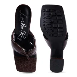 London Rag Women Brown Block Heels image 4