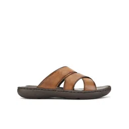 Roadster Men Tan Textured Open Toes Comfort Sandals image 3