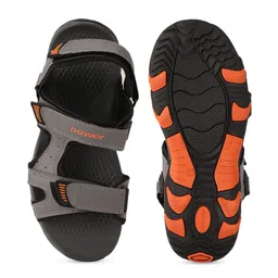 Power Men Grey Solid Sandals image 3