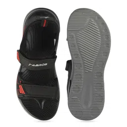 ABROS Men Black & Red Solid Sports Sandals image 3