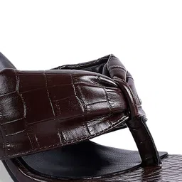 London Rag Women Brown Block Heels image 5