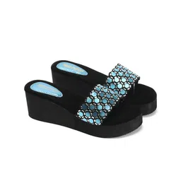 madam glorious Embellished Flatform Heels image 5