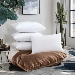 ypoloipo LUXURY Polyester Fibre Solid Sleeping Pillow Pack of 4-picture-17