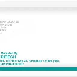 dr.manya Dr Manya Typhoid IGG/IGM Antibody Test Kit - Pack of 5 PCs Serum/Plasma Antibody Test Kit image 2