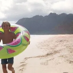 kindertales Fruit Swimming Ring with Handle Inflatable Life Ring Inflatable Swimming Safety Tube image 3