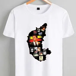 tee gallery Men Printed Round Neck Polyester White T-Shirt-picture-20