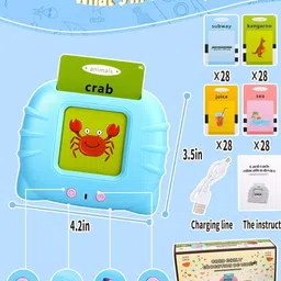 nutshell Talking Flash Cards 112 Double Side Cards Baby Educational Toys for Kids image 2