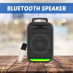 GUGGU Monster (BLUETOOTH TROLLEY SPEAKER) With Karaoke Mic and High Quality SoundBN416 35 W Bluetooth Party Speaker-image-71