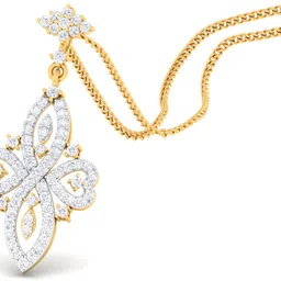 avsar AVP941YB 14kt Cubic Zirconia Yellow Gold Pendant image 3