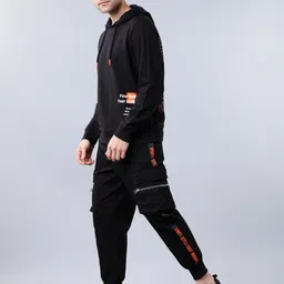 locomotive Men Full Sleeve Printed Hooded Sweatshirt image 5