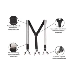 The Tie Hub Men Textured Suspenders image 5