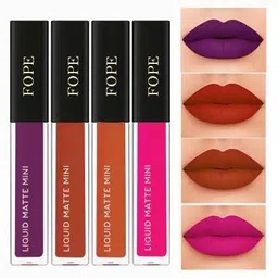 fope Matte Lipstick Waterproof Strong Pigment True Matte Look Liquid Lip Combo-picture-15