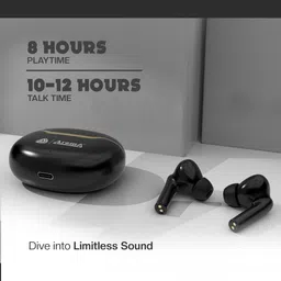 aroma NB140 Ranger 50 Hours* Playtime |Perfect for Music | Dual Pairing Mode Bluetooth Headset image 4