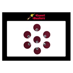 Comet Busters Maroon Stone-Studded Round Shaped Bindis - 7 Pcs-picture-5