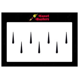 Comet Busters 5 Pcs Reusable Designer Bindis - Black-picture-41