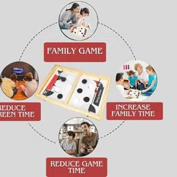 bkdt marketing String Hockey- Fastest Finger First Board Game Sling Puck Slingo - Return Gifts Board Game Accessories image 5