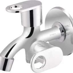 Two Way Angle Valve Tap For Bathroom/Wash Basin & Toilet Stainless Steel Max Health Faucet & Flush With Wall Flange Angle Cock Faucet (Pack Of 1) Angle Valve Faucet-image-77