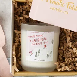 Aromatic Fables White Zest Christmas Green Apple Scented Candle image 3