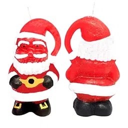 Sitara Crafts Red & White Pillar Candles image 1