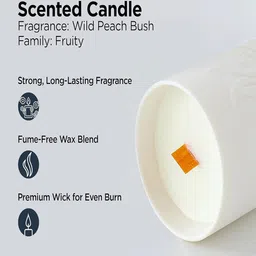 Kuber Industries White Textured Scented Jar Candle image 3